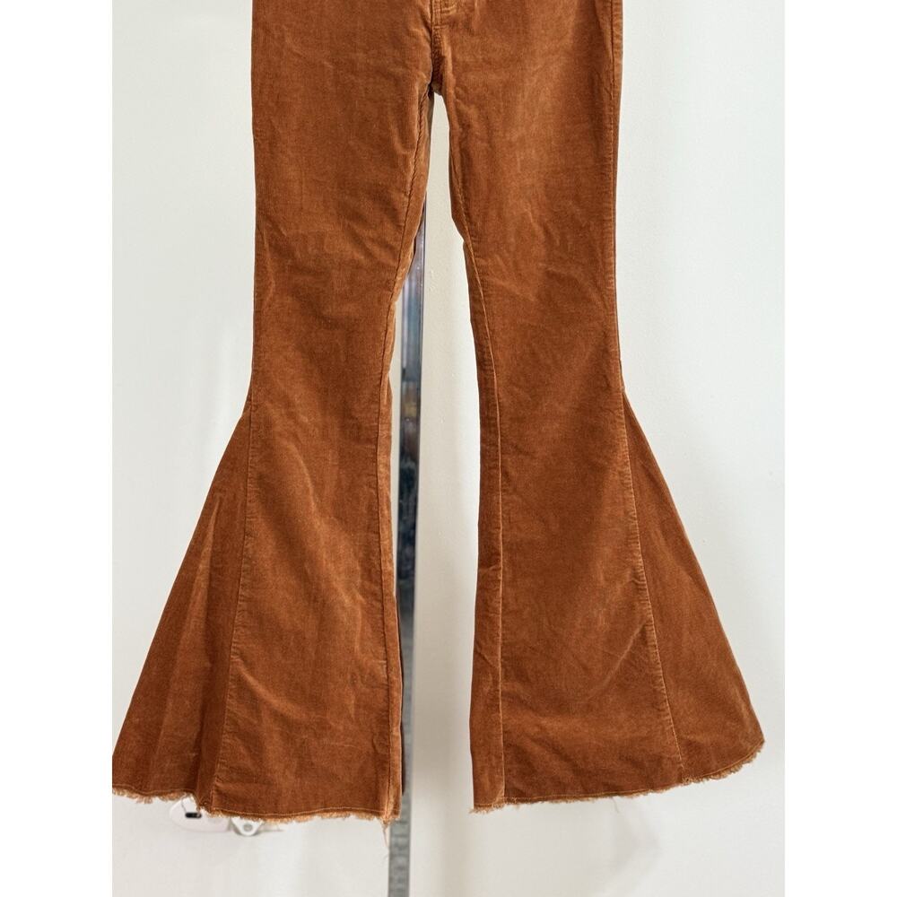 Corduroy Bootcut Flare Pants in Rust - Picture 6 of 16